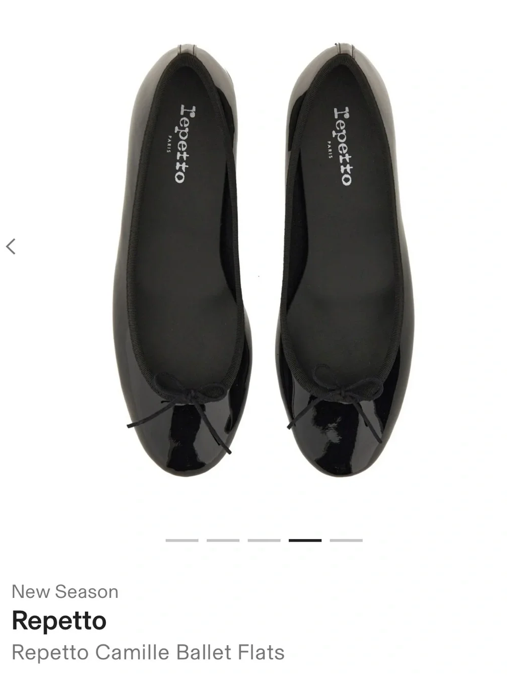 New with box and tags! Repetto Camille Black Patent Ballet Flats